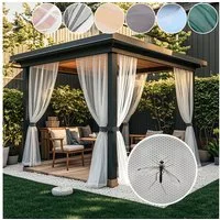 BTTO V&G Vorhang Moskitonetz,Outdoor Vorhang,DIY Größe (2 St), transparent, Insektenschutz,für Garten Balkon Patio Porch Pool Wohnzimme