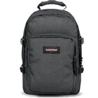 Eastpak Rucksack PROVIDER Black Denim, Schwarz, zwei Hauptfächer, Vordertasche, gepolstertes Laptopfach