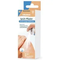 LifeMed Wundpflaster SPRÜH-PFLASTER 40ml Wundpflaster Sprühverband Sprühpflaster 24, Pflasterspray wasserfest Spray Pflaster flüssig Verband
