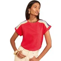 Love & Roses T-Shirt Love & Roses Rundhals-T-Shirt aus Jersey (1-tlg)