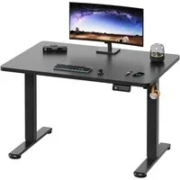 HOMALL Schreibtisch Höhenverstellbar elektrischer Memory-Funktion 100/120/140/160/180cm (Zweistufige Hohenverstellung Ergonomischer Kopfhorerhaken und Kabelhalterung)