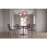 B&D home 4-Fußstuhl VICKA (Set, 4 St), Polsterstuhl aus Samt für Esszimmer und Küche