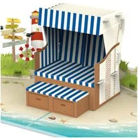 papercrush Geburtstagskarte Strandkorb Pop-Up Karte