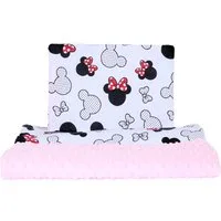 Primawela Babybettdecke Minky Baby Kinderwagenset Kuscheldecke Kinder Decke Kissen - Minnie