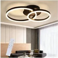 Nettlife LED Deckenleuchte Gold / Silber / Schwarz Wohnzimmerlampe Modernes Dimmbar 59 cm, LED fest integriert, Geeignet für Wohnzimmer, Schlafzimmer, Küche, Esszimmer, Büro