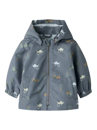 NAME IT - NBMMAX JACKET LI AOP Flint Stone - Gr. - 80