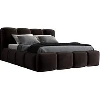 A&J MöbelLand GmbH Polsterbett DONA-OM mit Lattenrost und Bettkasten. (Bett mit Kopfteil. Lattenrost und Bettkasten Inclusive! Viele Varianten zur Auswahl – wählen Sie Größe und Farbe!, TOP ANGEBOT), Länge: 220 cm Höhe Kopfteil: 100 cm