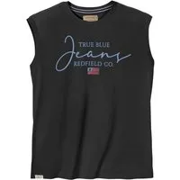 redfield Muscleshirt Redfield Übergrößen Muskelshirt Print Jeans schwarz