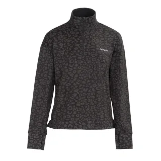 LA Gear - Sweatshirt für Damen, mit halbem Reißverschluss (Schwarz)