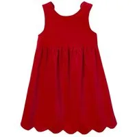 vertbaudet Minikleid Festliches Mädchen Samtkleid mit Schleife hinten