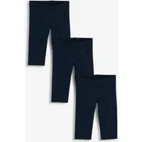 Next Caprileggings Crop Fit Leggings (3 bis 16 Jahre), 3er-Pack (3-tlg)