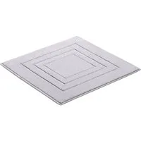 Vossen Badematte Feeling, Höhe 10 mm, beidseitig nutzbar, fußbodenheizungsgeeignet, Baumwolle, quadratisch, Badteppich, Uni-Farben, mit Bordüre, Hoch-Tief Effekt, reine Baumwolle