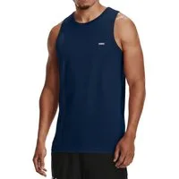 Smilodox Tanktop Arian, ärmelloses Muskelshirt mit Rundhals & Metall-Logo, Training Unterhemd classic Schnitt, Stringer weiches Material, Freizeit Sommer