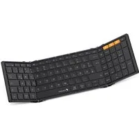 ProtoArc XK01 Faltbare Tastatur mit Ziffernblock – Kabellos & Aufladbar Tastatur (3-fach Bluetooth für iOS/Android/Windows, Kompakt & faltbar, QWERTZ)