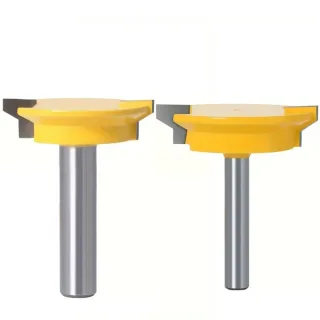 Drawer Tenon Router Bit Carbon Steel Tungsten Carbide Sharp Edged 1/2" and 8mm Shank Woodworking Tool Ideal for DIY Proj