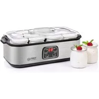 TZS FIRST AUSTRIA Joghurtbereiter Elektischer Joghurtbereiter, Joghurt Maker, 25 W, 8 Gläser, 190 ml, LCD-Display, Temperatureinstellung, Timer- und Auto-Stop-Funktion