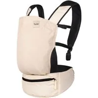 Tula Babytrage Lite - Cream, Baby Kinder Bauchtrage Rückentrage ab 5,4 kg - 13,6 kg 2 Positionen