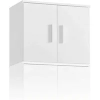 mokebo Mehrzweckschrank Mehrzweckschrankaufsatz 'Der Turm' (für extra viel Stauraum) Made in Germany, Schrankaufsatz für Mehrzweckschrank in Weiß
