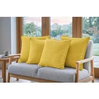 Amilian Dekokissen 4er Set Dekokissen mit Füllung, für Sofa Sessel und Bett geeignet pflegeleicht und waschbar