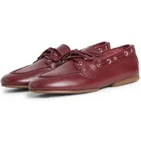 Tommy Hilfiger TH SLEEK LEATHER BOAT SHOE Bootsschuh Bootsschuh, Businessschuh mit Blockabsatz und Ösen mit Durchzug