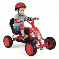 COSTWAY Go-Kart, Kinderauto mit Pedal, verstellbarem Sitz, bis 30 kg