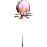 Jürgen Bocker - Gartenambiente Gartenstecker Blütenzauber Rotterdam Rosenkugel 10 cm Edelstahl mit Stab 80 cm