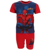 MARVEL Pyjama Spider Man Shortama Kinder Baumwolle Schlafanzug Set (2 tlg)