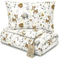 Totsy Baby Babybettwäsche Kinder Bettdecke ohne Bezug – Baby Decke und Kissen Set aus Baumwolle