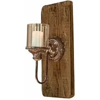 Mirabeau Kerzenständer Wandkerzenhalter Vios antikbraun/klar