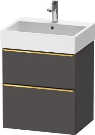 Duravit D-Neo Waschtischunterbau wandhängend Graphit Matt 584x442x625 mm - DE4371034490000 DE4371034490000