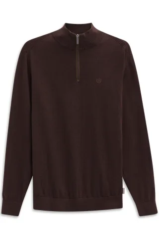 bugatti - Herren Pullover 1/1 Arm brombeere - Gr. - XXL