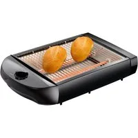 MELISSA Toaster 16140145, Flachtoaster, Design-Modell,600W,große Röstfläche inkl. Krümelschublade,Timer