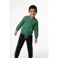 Champion Trainingsanzug Sports-inspired Toddler Terry Full Zip Sweatsuit with tape detailing (2-tlg), Zweiteiliges Set, mit Reißverschluss, aus Baumwolle und Polyester