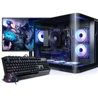 Kiebel Curve VII Gaming-PC-Komplettsystem (27", AMD Ryzen 7 AMD Ryzen 7 5700X, RTX 5060, 16 GB RAM, 1000 GB SSD, ARGB-Beleuchtung, WLAN)