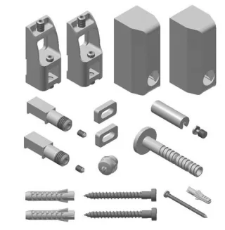 Kermi Badheizkörper BefestigungsSet Casteo,Geneo quad weiß, ZB03450001 ZB03450001