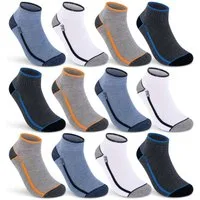 sockenkauf24 Sneakersocken 6 oder 12 Paar SPORT Socken Damen & Herren Sportsocken (12-Paar, 43-46) mit Frotteesohle Baumwolle - 16215/18