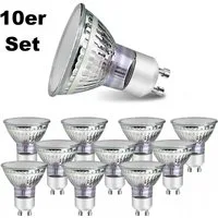 ZMH LED-Leuchtmittel GU10 LED 4W Leuchtmittel Abstrahlwinkel 110° Wohnzimmer Nicht Dimmbar, GU10, 10 St., 3000K, Reflektor Birne Glühlampen Strahler Spot
