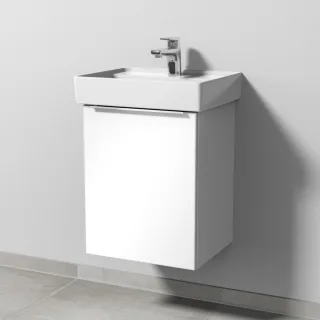Sanipa 3way Waschtischunterbau zu Villeroy & Boch Collaro Waschtisch mit 1 Tür, Weiß-Glanz UF83078