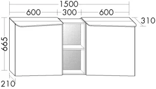 Burgbad Spiegelschrank Badu 665x1500x310 Kieselgrau Softmatt, SFTY150F6786 SFTY150F6786