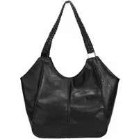 ITALYSHOP24 Schultertasche Damen XXL FLECHTOPTIK Hand-Tasche Shopper Businesstasche Workbag, Tote Bag Reisetasche Henkeltasche Beuteltasche Hobo Bag Weekender
