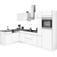 OPTIFIT Küchenzeile Roth, Stellmaße 300x175 cm, wahlweise mit E-Geräten, mit Apothekerschrank