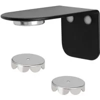 bremermann Seifenhalter PUREZZA – hängende Seife durch Magnet – schwarz, Breite: 4,5 cm, 1-St.