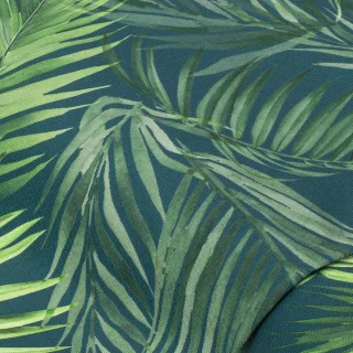 Beschichteter Canvas "Palmblätter", dunkelgrün-color