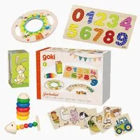 goki Lernspielzeug Geschenkset Lernen ab 2 Jahre (Spar-Set, 5-St., packung), Geschenkset begeistert Kinder ab 2 Jahren mit fünf Artikeln