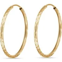 FAVS Paar Creolen FAVS Damen-Creolen 375er Gelbgold (Paar)