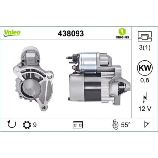 Valeo Anlasser 0,8 kW Citroen Peugeot 438093
