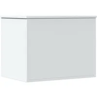vidaXL Aufbewahrungsbox Truhe Weiß 60x42x46 cm Holzwerkstoff (1 St)