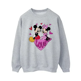 Disney - "Love Hearts" Sweatshirt für Damen (Sportgrau)