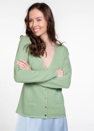 (THE MERCER) N.Y. - Cardigan kelly green - Gr. - 34