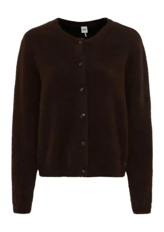 BRAX - Strickjacke mit Knopfleiste braun - Gr. - 42